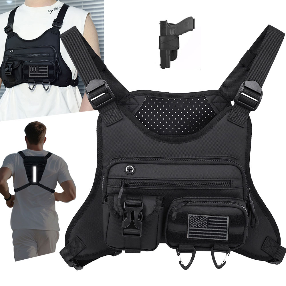 Running Gear Vest - Camping Front Chest Vest Backpack Running
