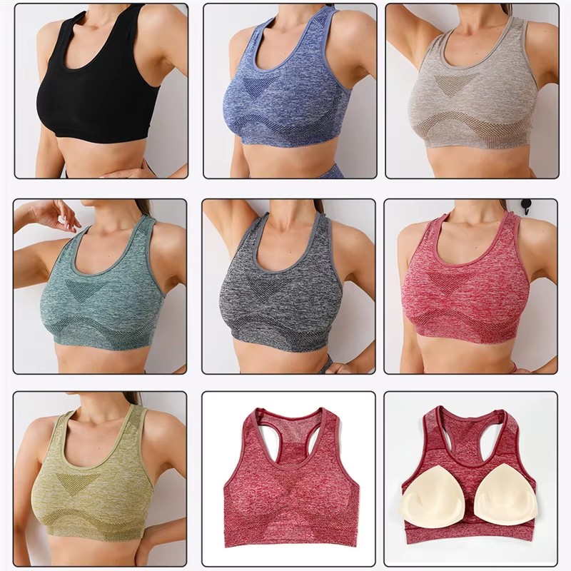 Women Sports Bra Top Push Up F - Running Gear Vest review and price