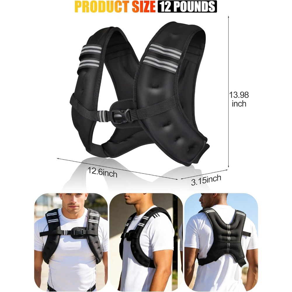 Fitness Weighted Vest Pre-Fill - Running Gear Vest review and price