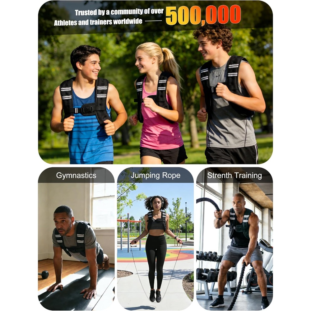 Fitness Weighted Vest Pre-Fill - Running Gear Vest review and price