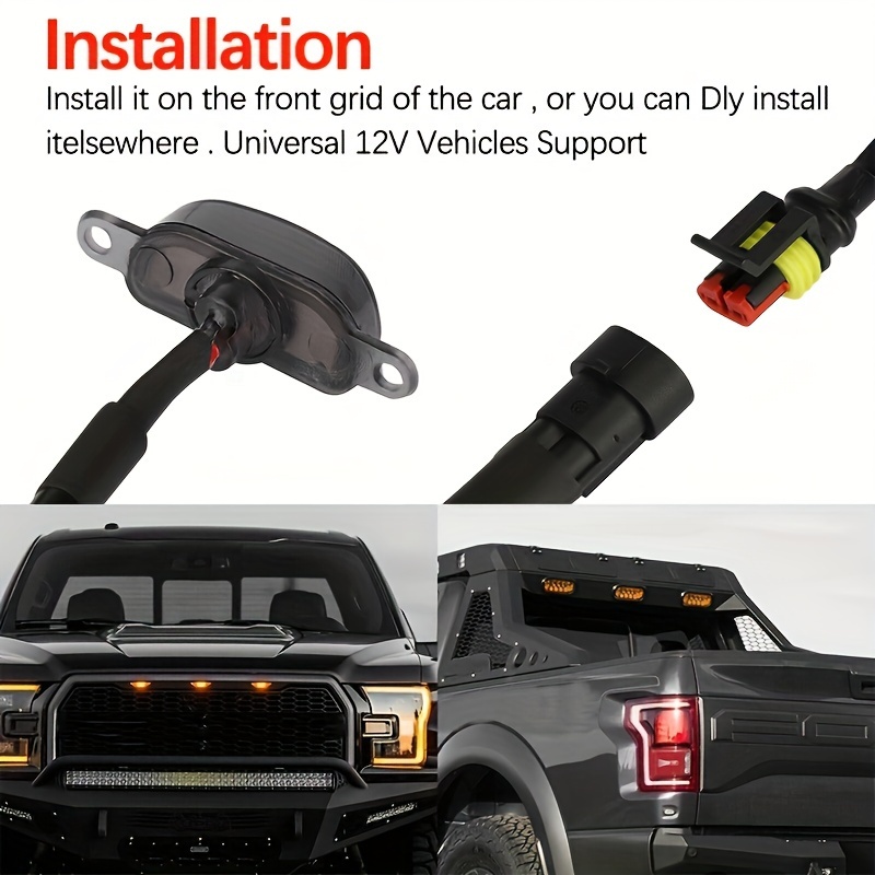 4Pcs/set Car LED Grille Light  - Running Gear Accessories review and price