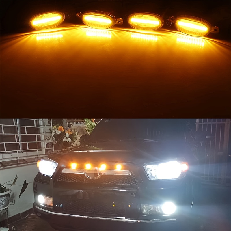 4Pcs/set Car LED Grille Light  - Running Gear Accessories review and price